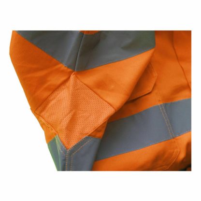 HI VIS SHIRT 100% COTTON SAFETYWORKWEAR, LONG SLEEVE WITH 3M R/TAPE COOL VENT - Image 6