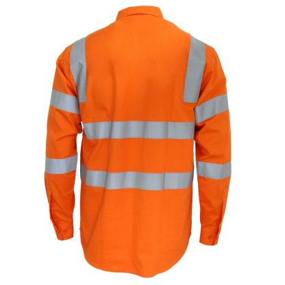 HiVis L/W 3M R/Tape VIC Rail Shirt- LS - Image 2