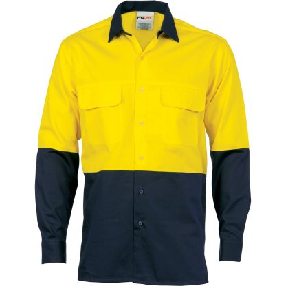 HiVis 3 Way Cool-Breeze Cotton Shirt -Long sleeve - Image 3