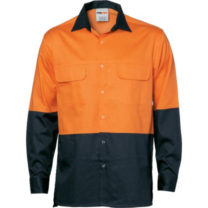 HiVis 3 Way Cool-Breeze Cotton Shirt -Long sleeve